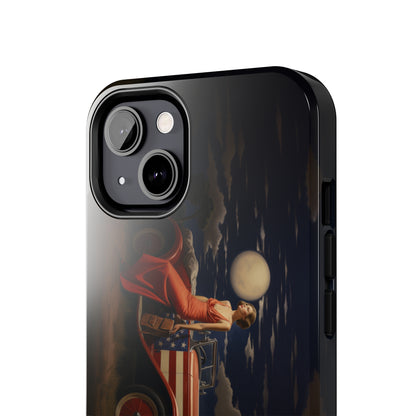 Introducing the "Desert Dreamer - 1920s Americana" Cell Phone Case – Embrace Nostalgic Elegance with Vintage Desert Charm -Tough Phone Cases