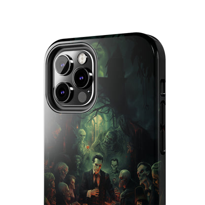 Introducing the "Ghoulish Gala" Cell Phone Case – Dracula's Halloween Soiree -Tough Phone Cases