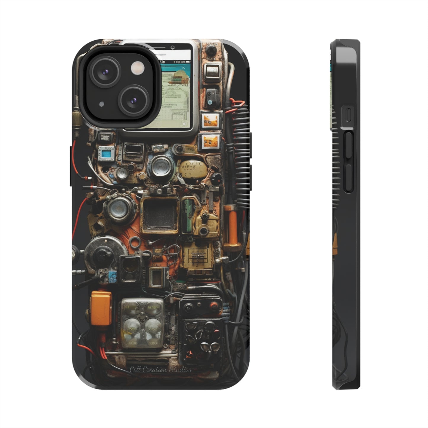 Introducing the "Tech Insight" Cell Phone Case – Explore Inner Workings with Transparent Design -Tough Phone Cases