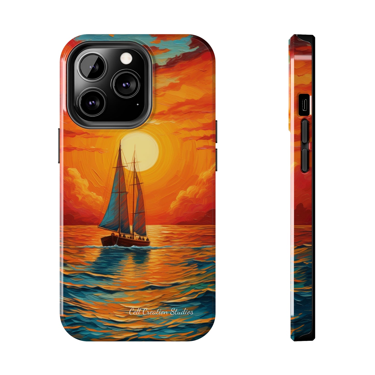 "Sailboat Sunset" -Tough iPhone Cases