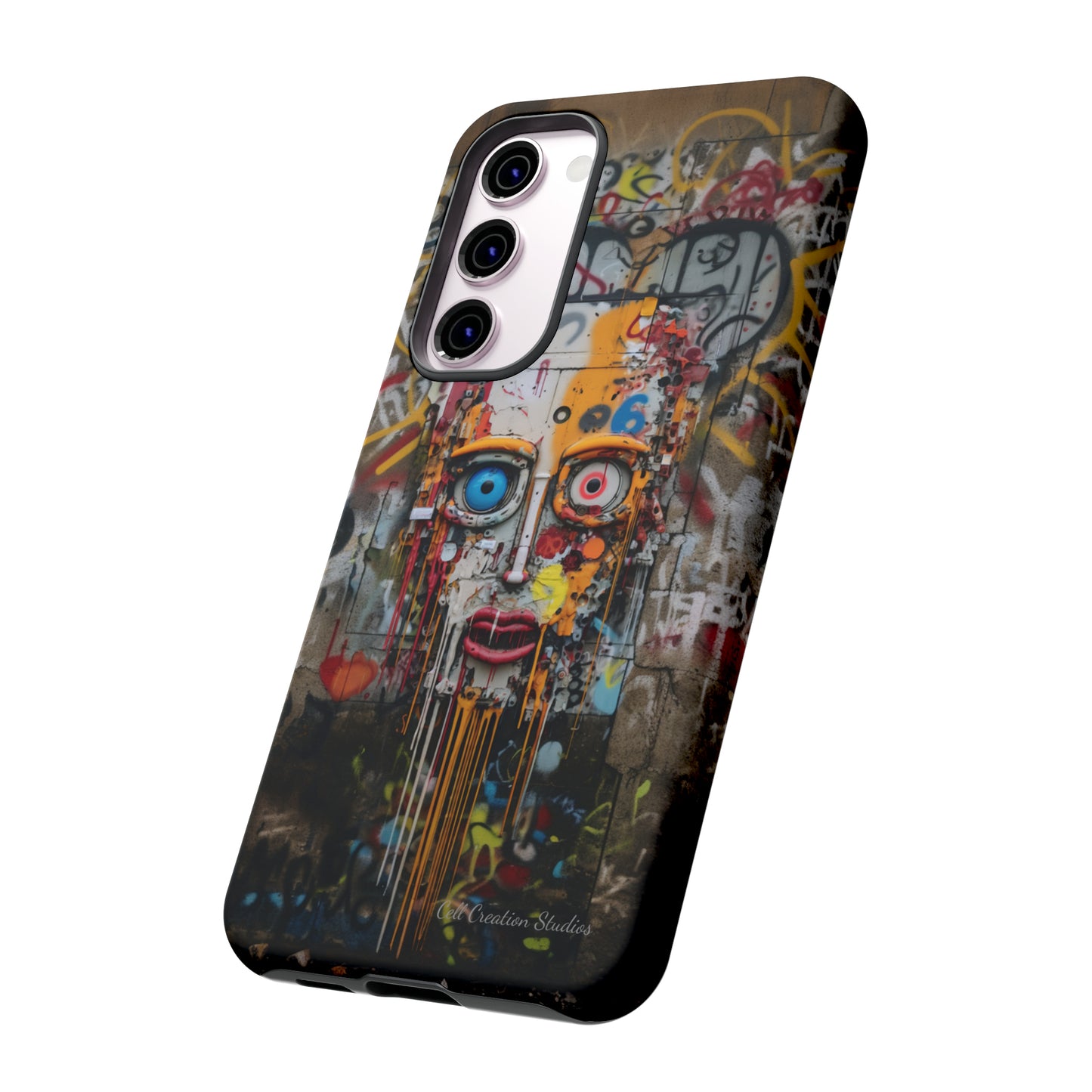 "Urban Graffiti Face" -Tough Phone Cases