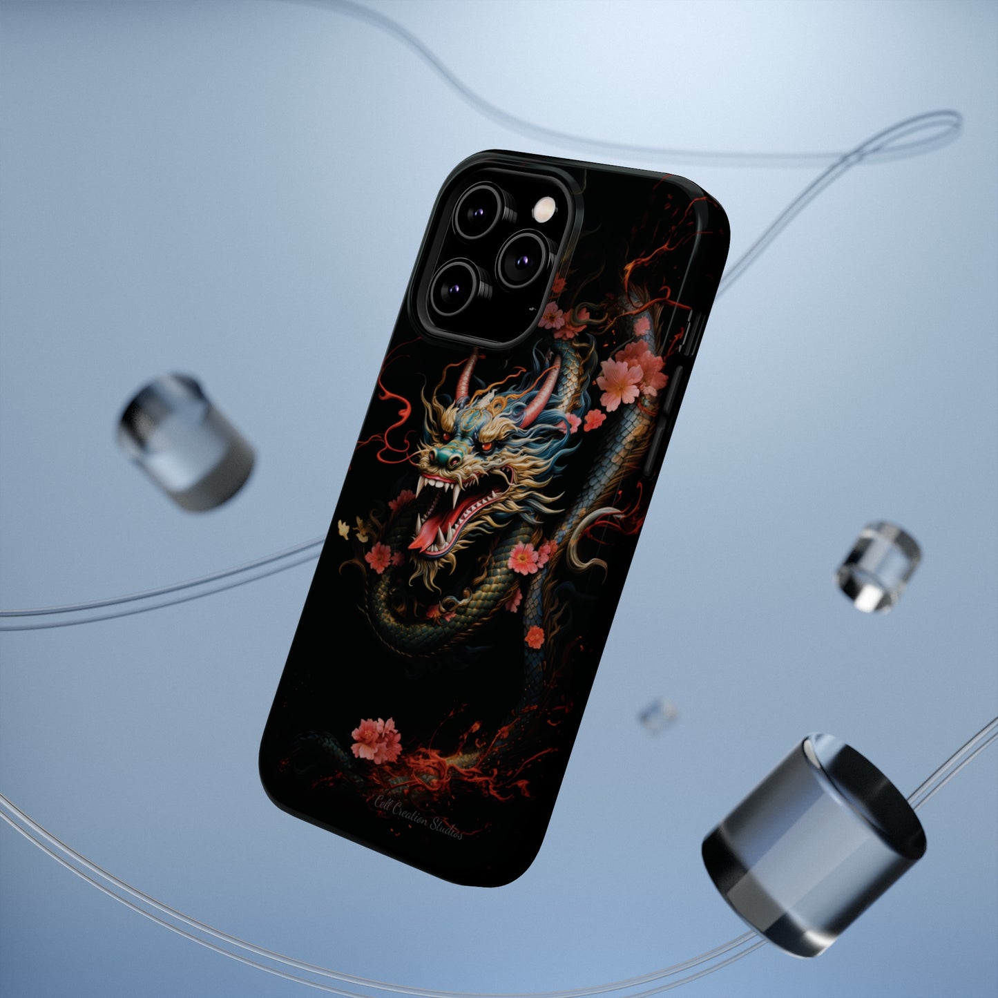 Introducing the "Mystical Japanese Dragon" Cell Phone Case – Unleash the Dragon's Power -MagSafe Tough Cases