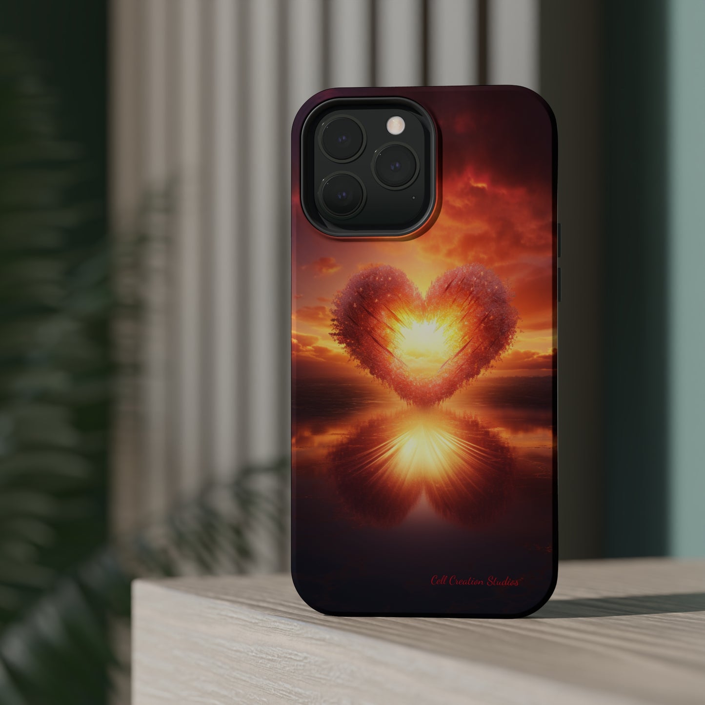 Introducing the "Sun-Kissed Heart" Cell Phone Case – Radiate Love and Light -MagSafe Tough Cases