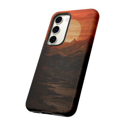 The "Sunset Mountains" Phone Case -Tough Cases