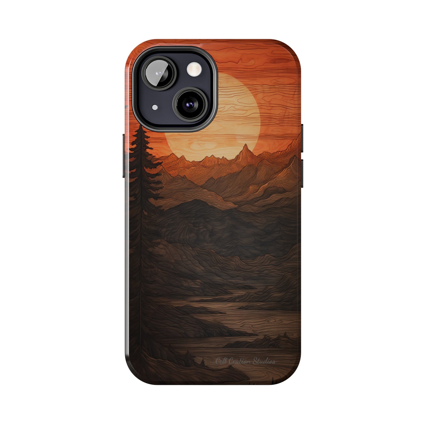 The "Sunset Mountains" Phone Case -Tough Phone Cases