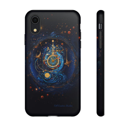 "Cosmic Clock Elegance" -Tough iPhone Cases