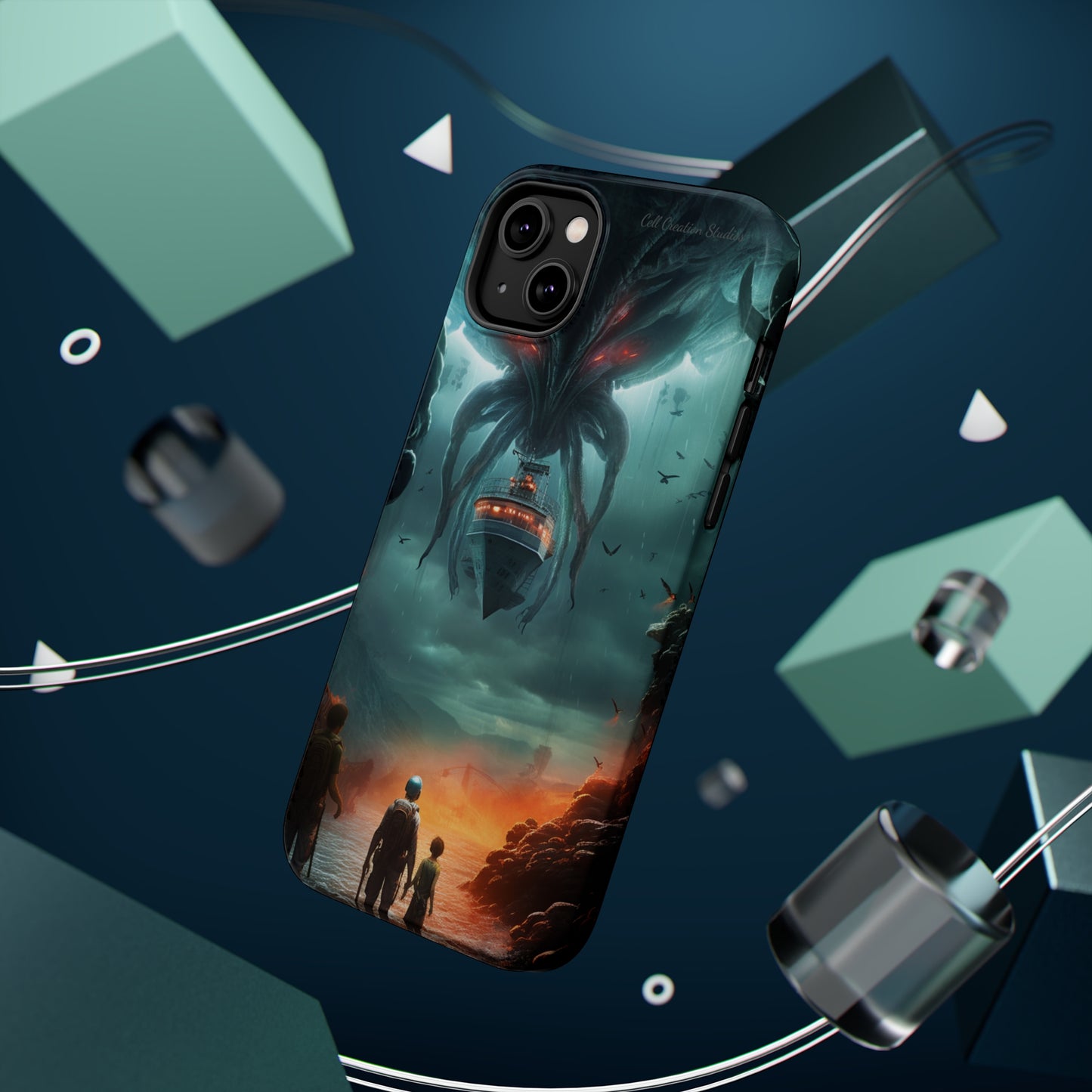 Introducing the "Extraterrestrial Resonance" Cell Phone Case – Unveil the Unseen! -MagSafe Tough Cases