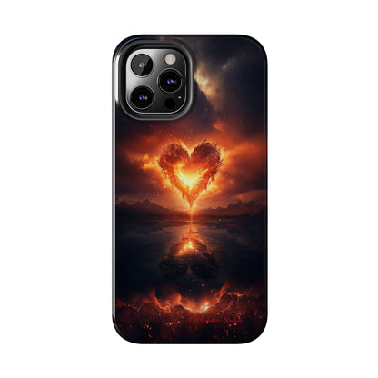 Introducing the "Flaming Heart" Cell Phone Case – Ignite Your Passion! -Tough Phone Cases