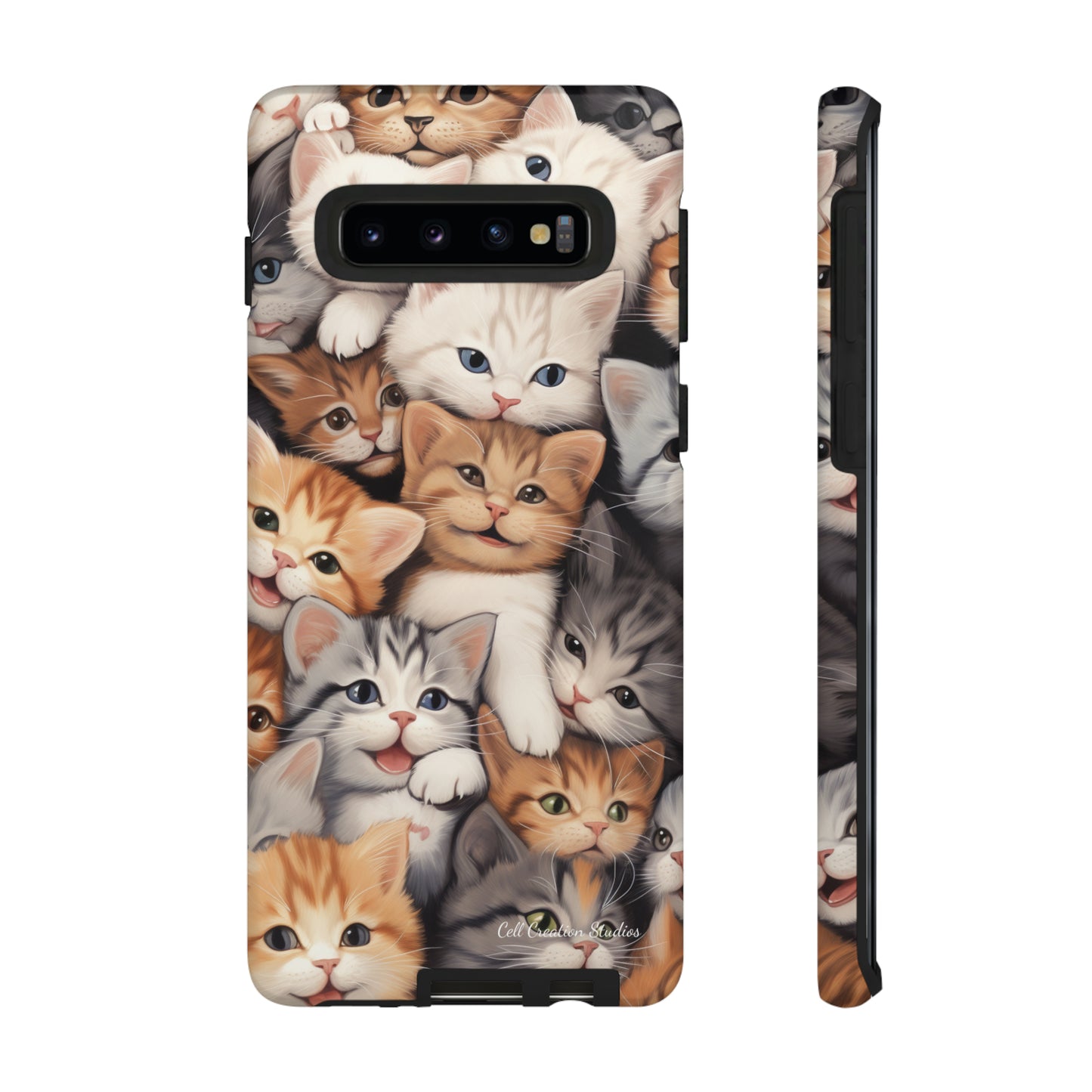 "Kitten Cuddle Haven" Phone Case -Tough Cases