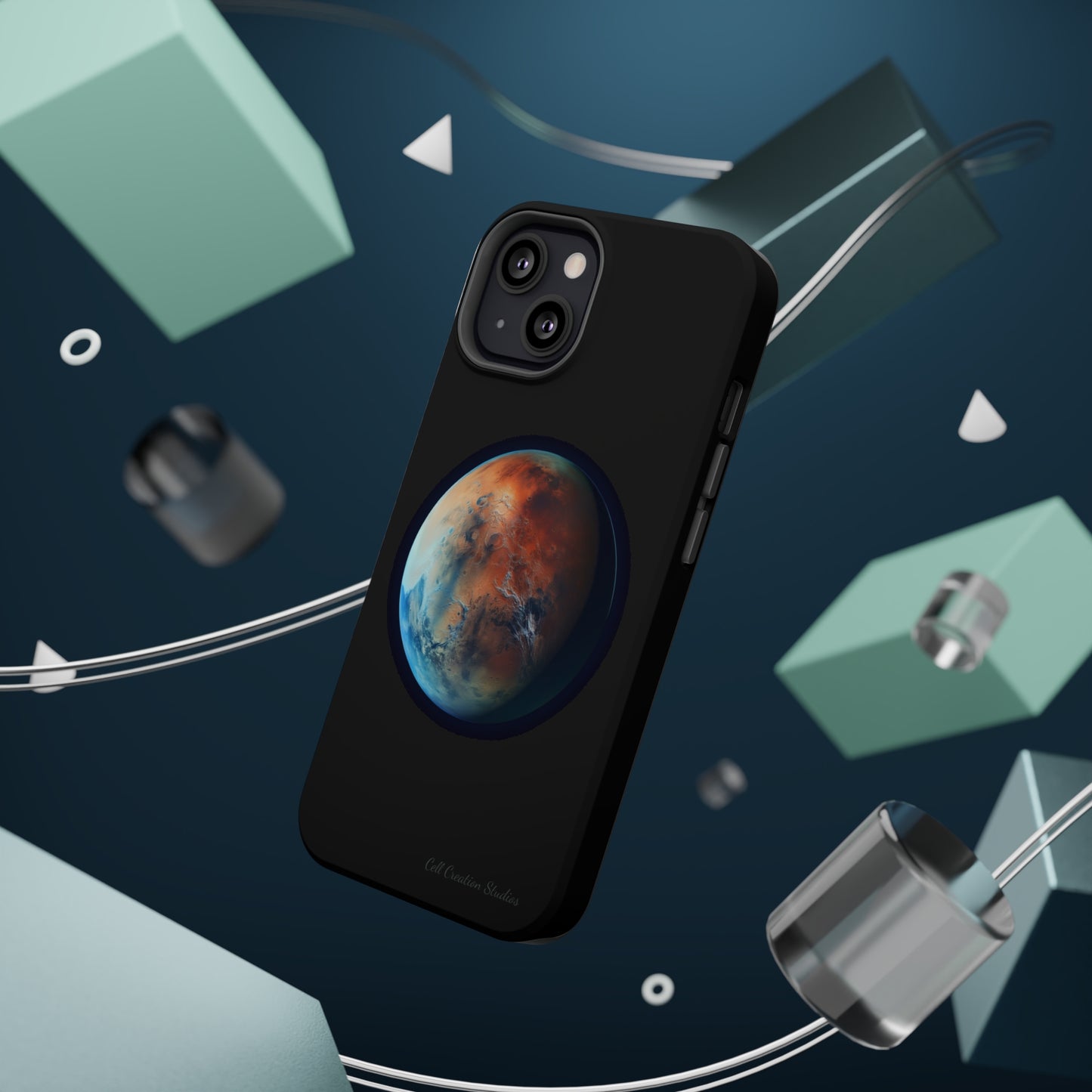 Introducing the "Mars Marvel" Cell Phone Case – Explore the Red Planet -MagSafe Tough Cases