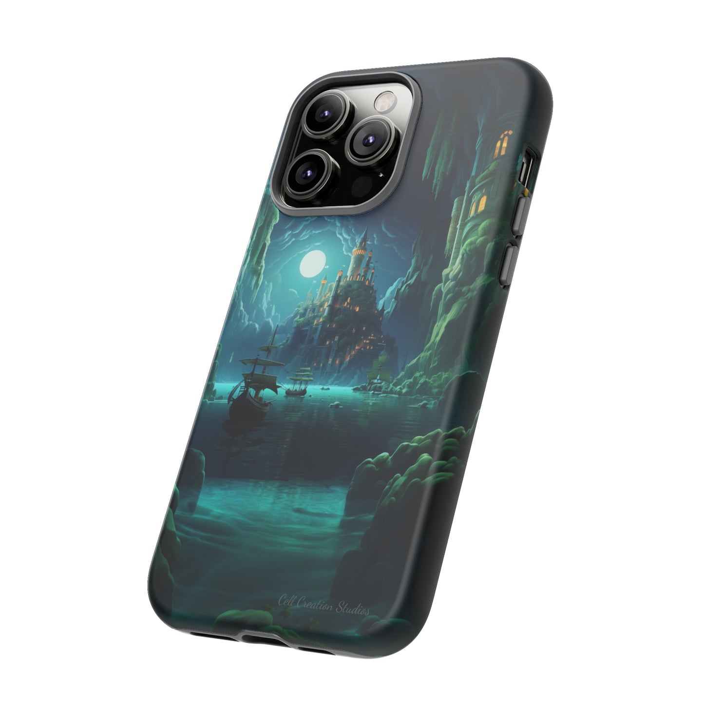 Introducing the "Moonlit Ancient City" Cell Phone Case – Explore Mysteries in the Glow of Moonlight -Tough Cases