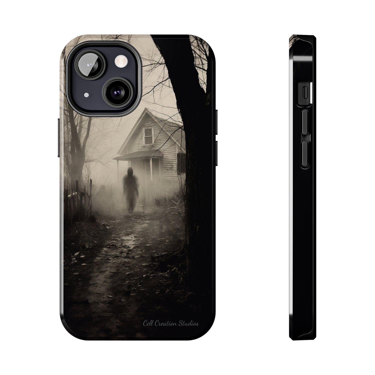 Introducing the "Ethereal Encounter" Cell Phone Case – Unveil the Mystery of the Ghostly Presence -Tough Phone Cases