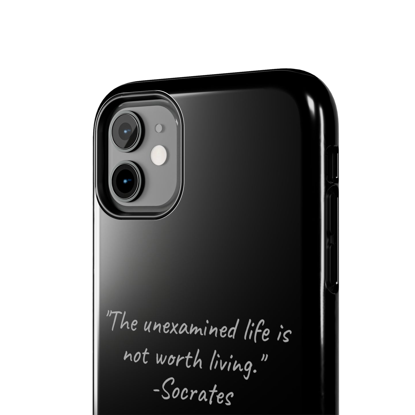 "Life's Examination" Socrates Quote Phone Case -Tough Phone Cases