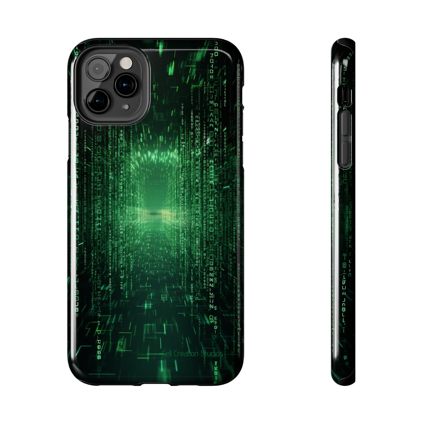 Introducing our "Digital Code Stream" Cell Phone Case – where style meets technology for your device's protection -Tough Phone Cases