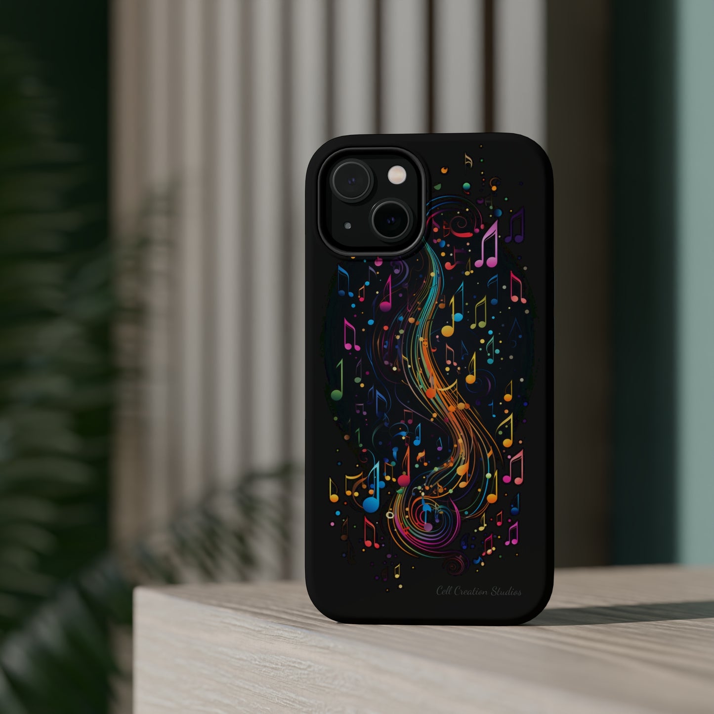 Elevate Your Style and Passion for Music with Our "Harmonious Notes" Cell Phone Case -MagSafe Tough Cases