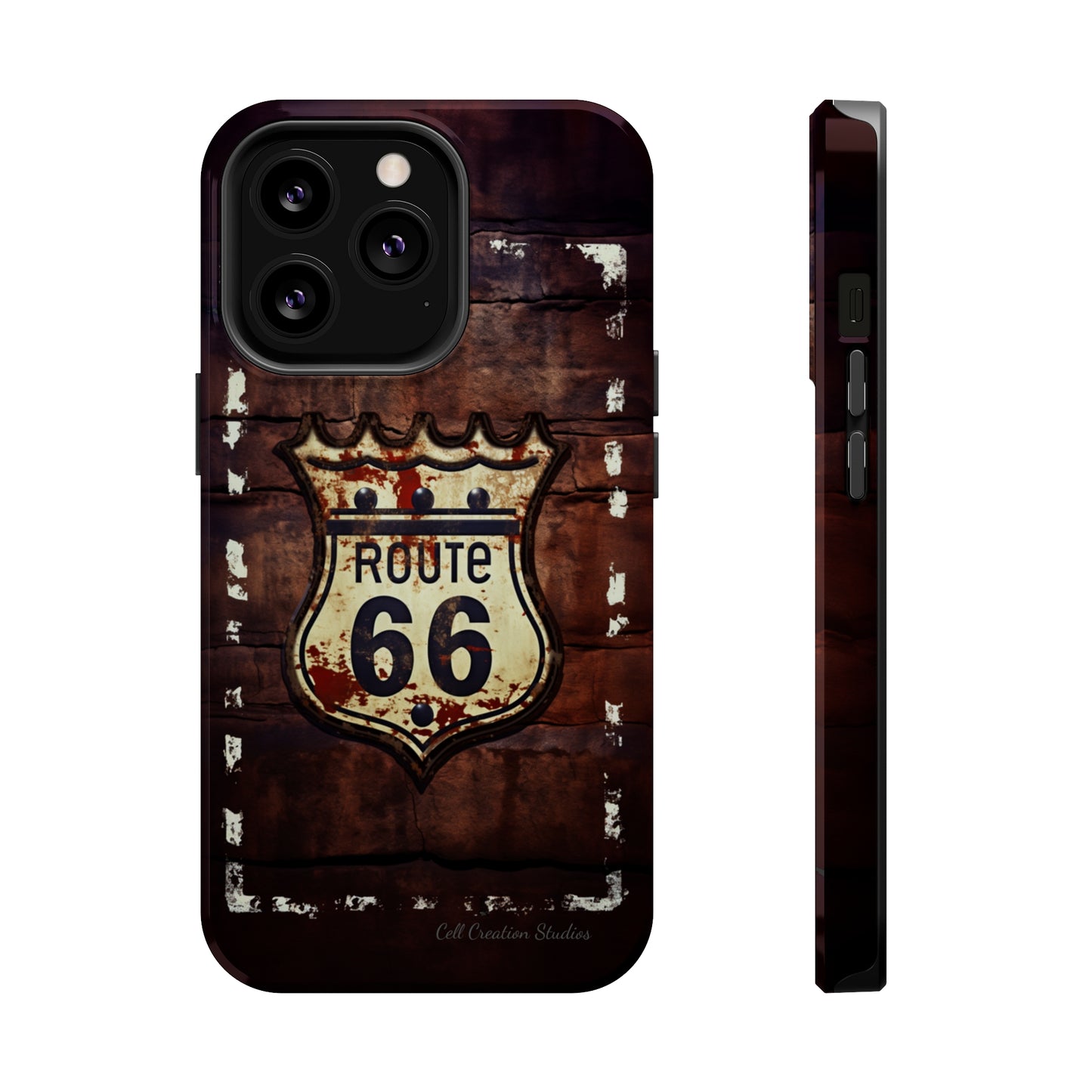 "Retro Route 66" Phone Case -MagSafe Tough Cases