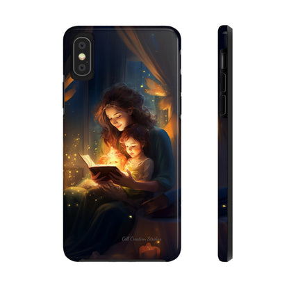 Introducing the "Bedtime Story Bliss" Cell Phone Case – Cherish Heartwarming Moments with Every Glance -Tough Phone Cases