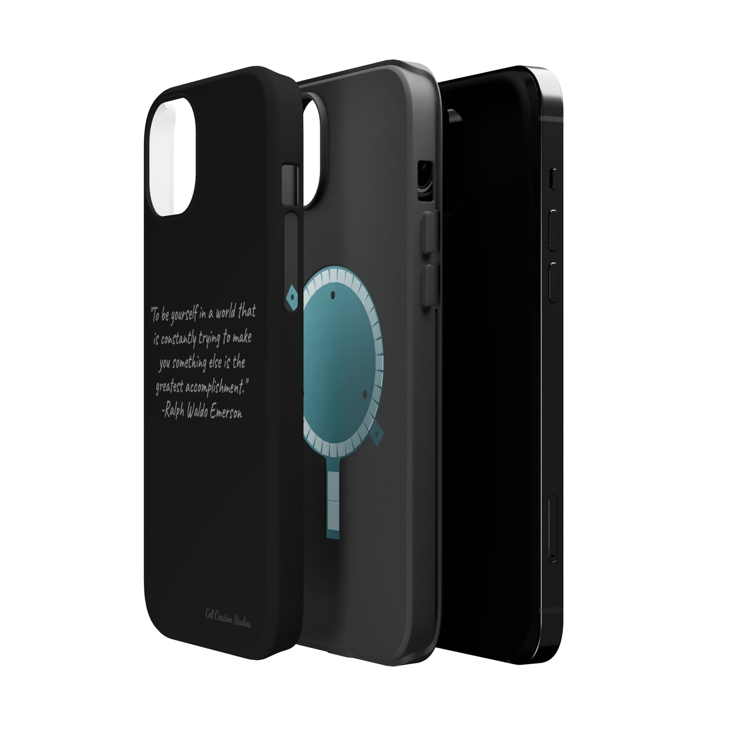 The "Embrace Your Authenticity" Ralph Waldo Emerson Quote Phone Case -MagSafe Tough Cases