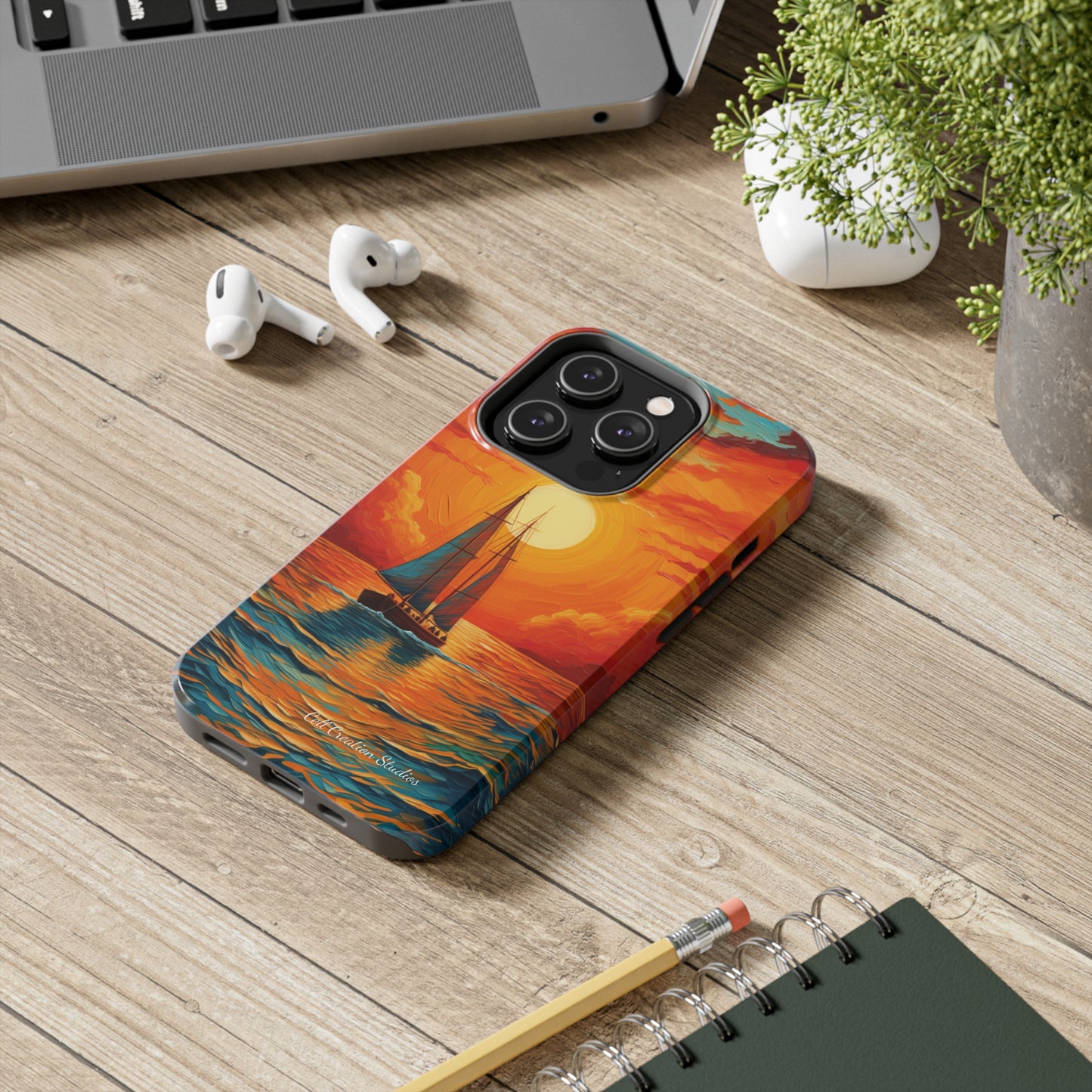 "Sailboat Sunset" -Tough iPhone Cases