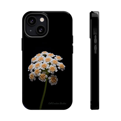 "Elegant Yarrow Bloom" Phone Case -MagSafe Tough Cases