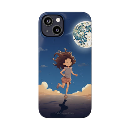 Introducing the "Moonlit Runner" Cell Phone Case – Embrace Adventure with a Captivating Moonlit Design -Slim Phone Cases