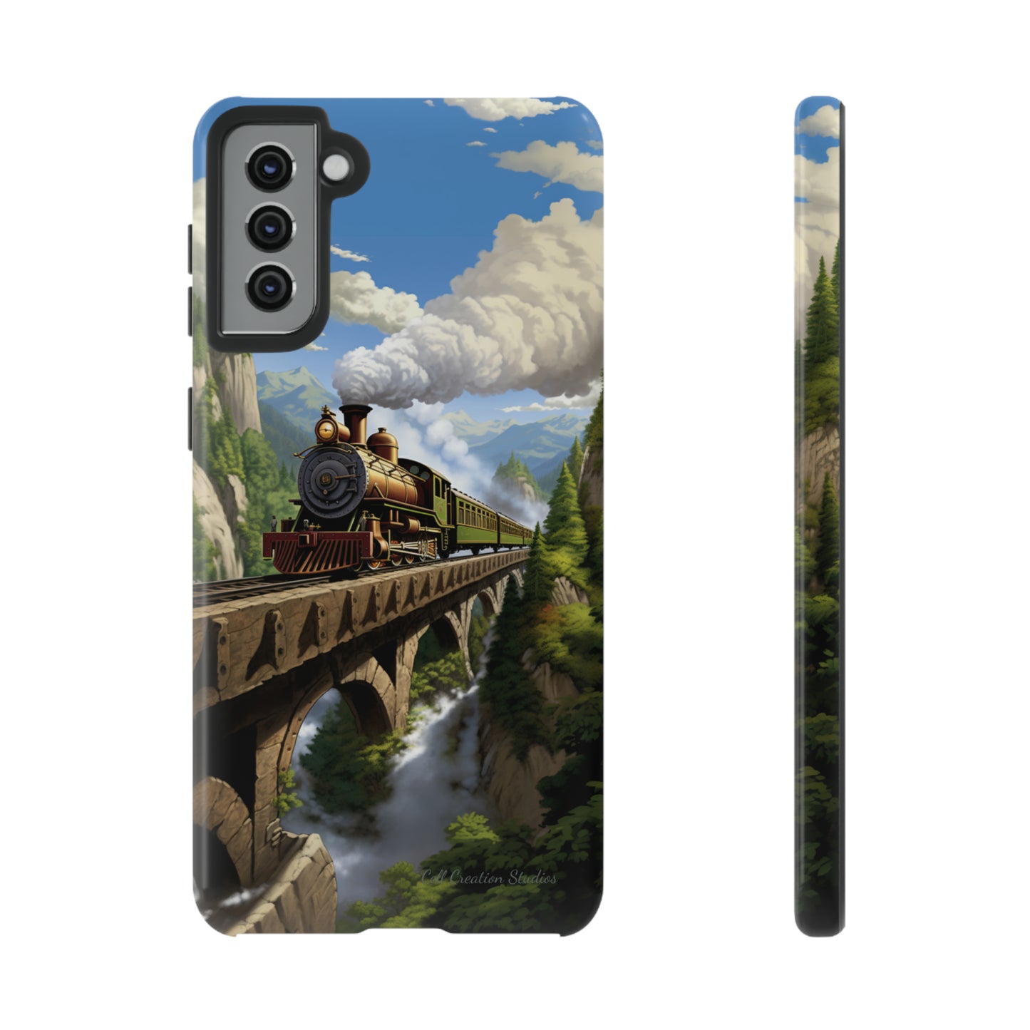 The "Scenic Mountain Train" Phone Case -Tough Cases