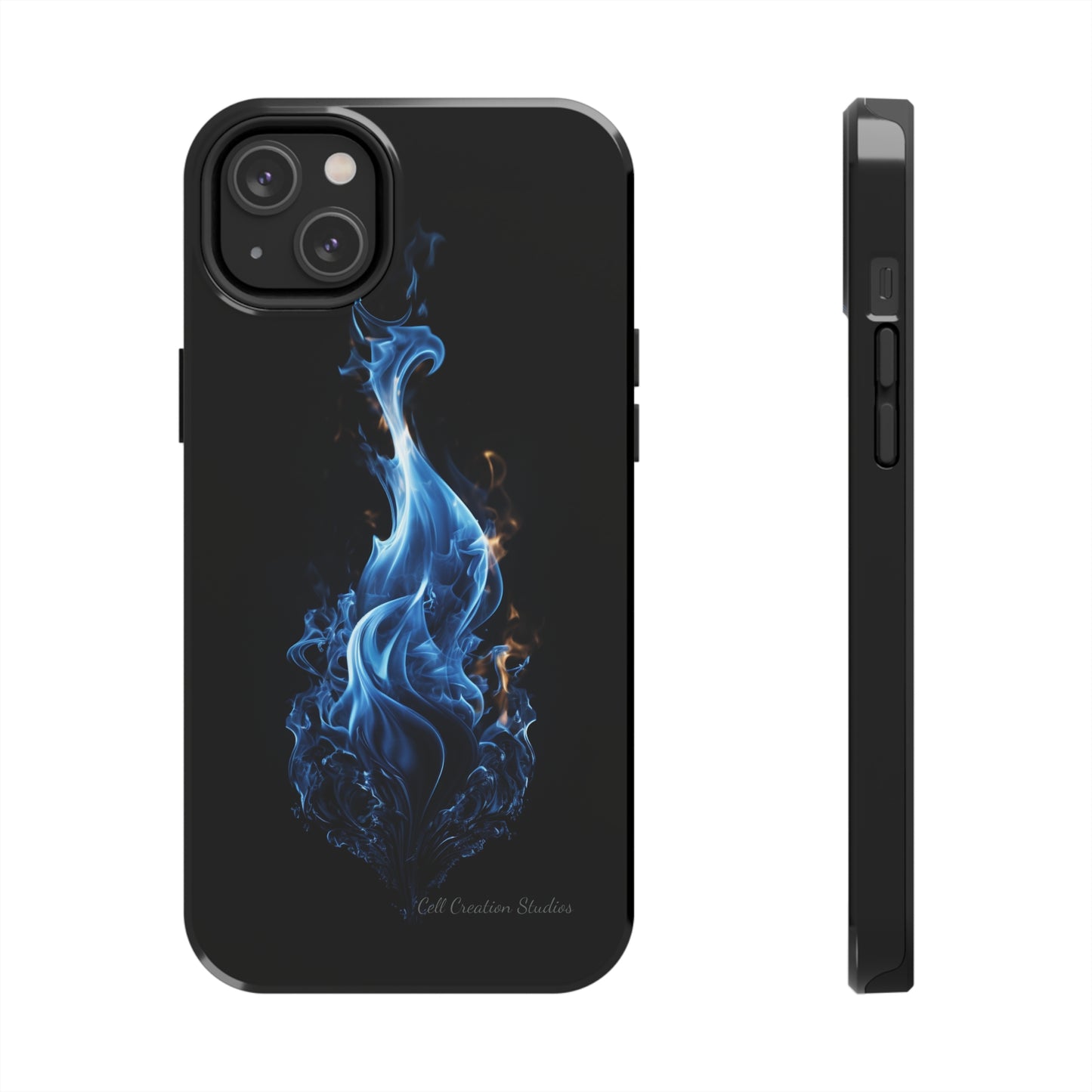 "Blue Flame" Phone Case: Ignite Your Style with Fiery Elegance -Tough Phone Cases