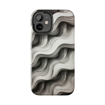 The "Geometric Waves" Cell Phone Case -Tough Phone Cases