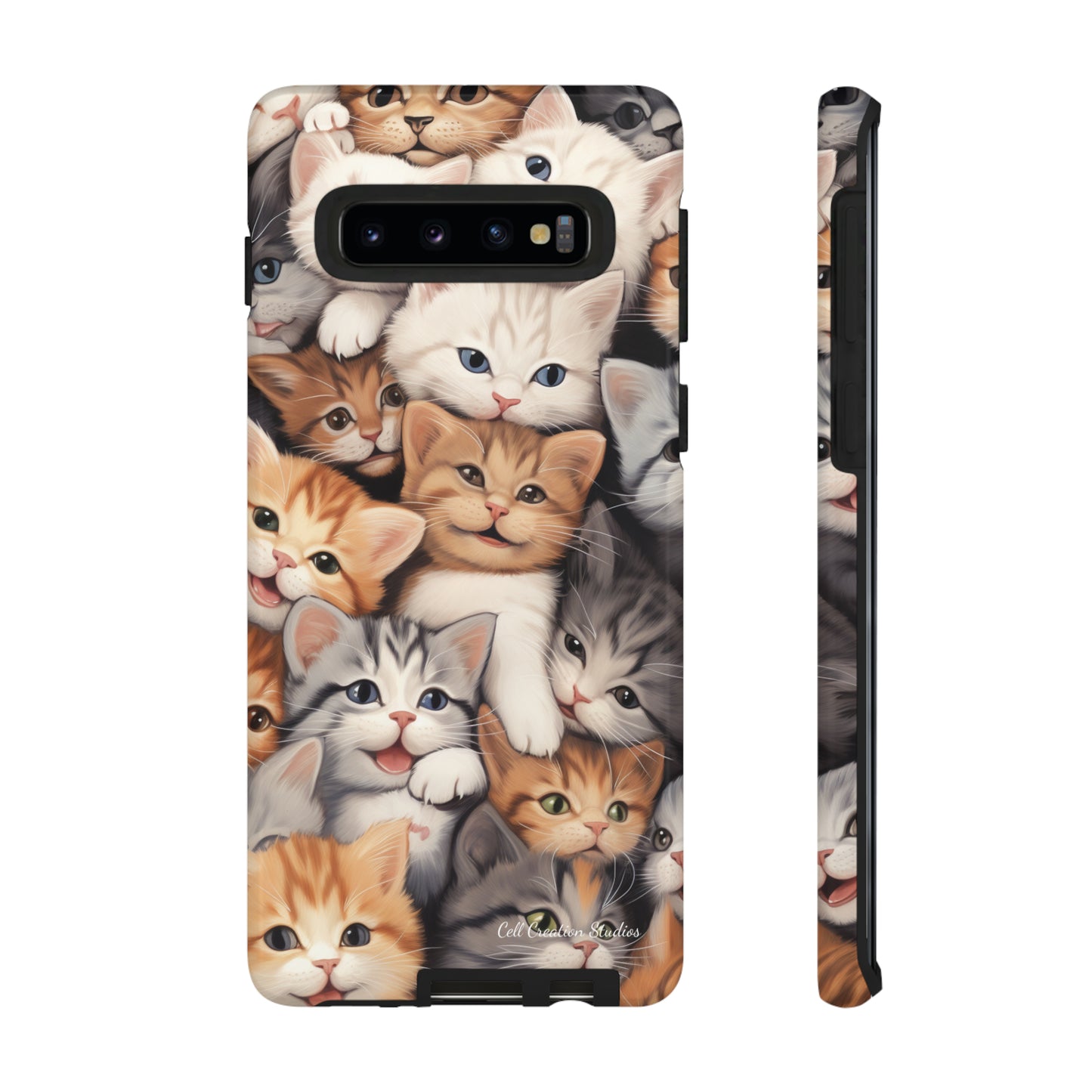 "Kitten Cuddle Haven" Phone Case -Tough Cases