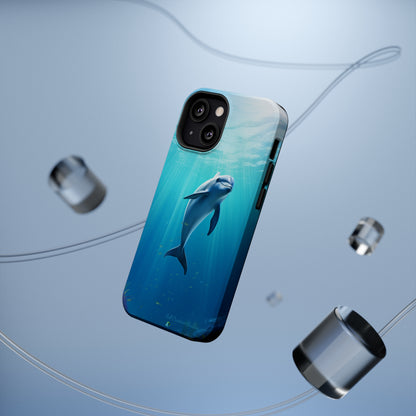 The "Dolphin Serenity" -MagSafe Tough iPhone Cases