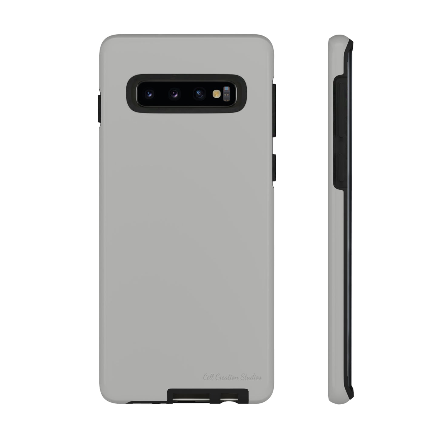 "Sleek Silver Essence" -Tough Samsung Phone Cases