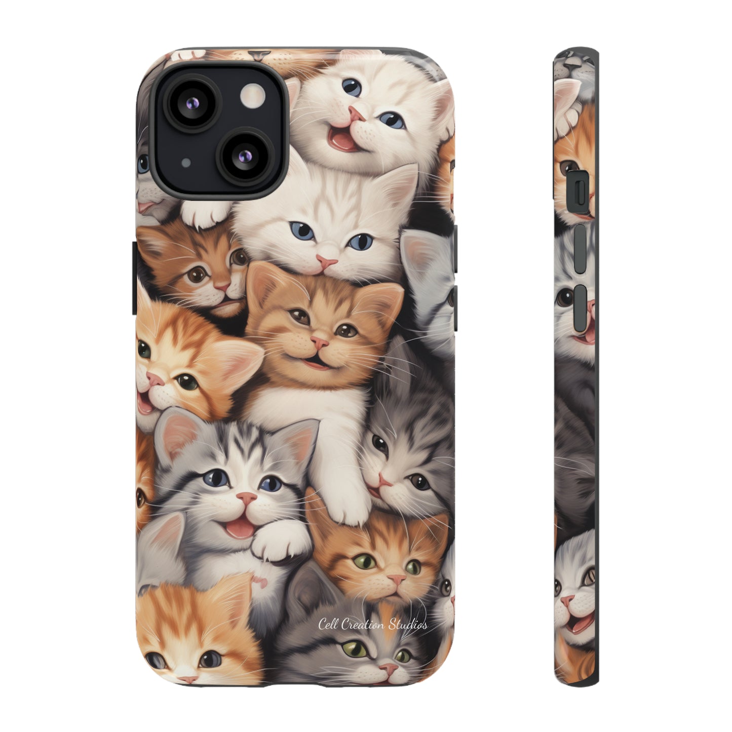 "Kitten Cuddle Haven" Phone Case -Tough Cases