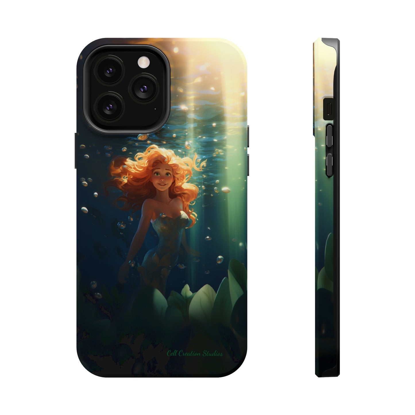 Dive into Enchantment with Our "Ariel Little Mermaid" Phone Case -MagSafe Tough Cases