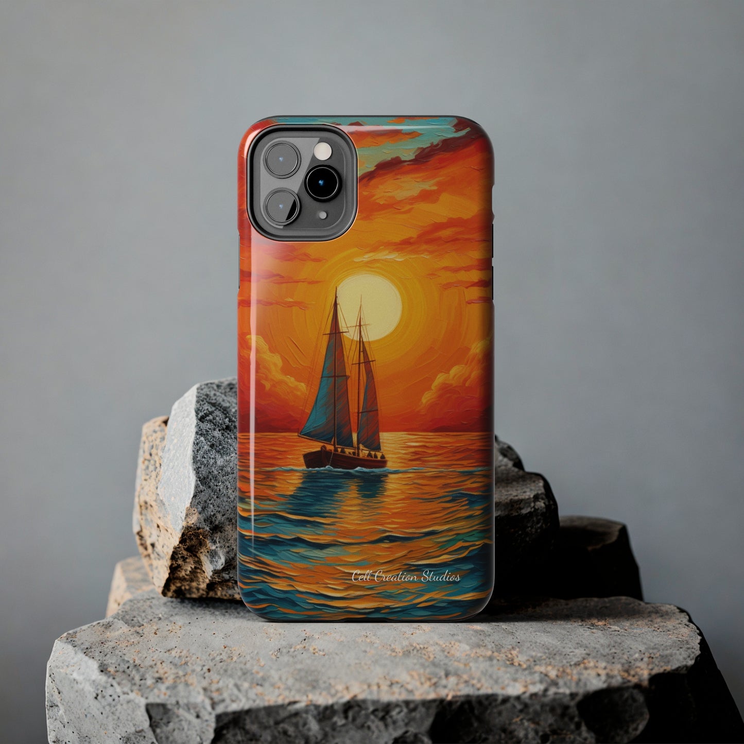 "Sailboat Sunset" -Tough iPhone Cases