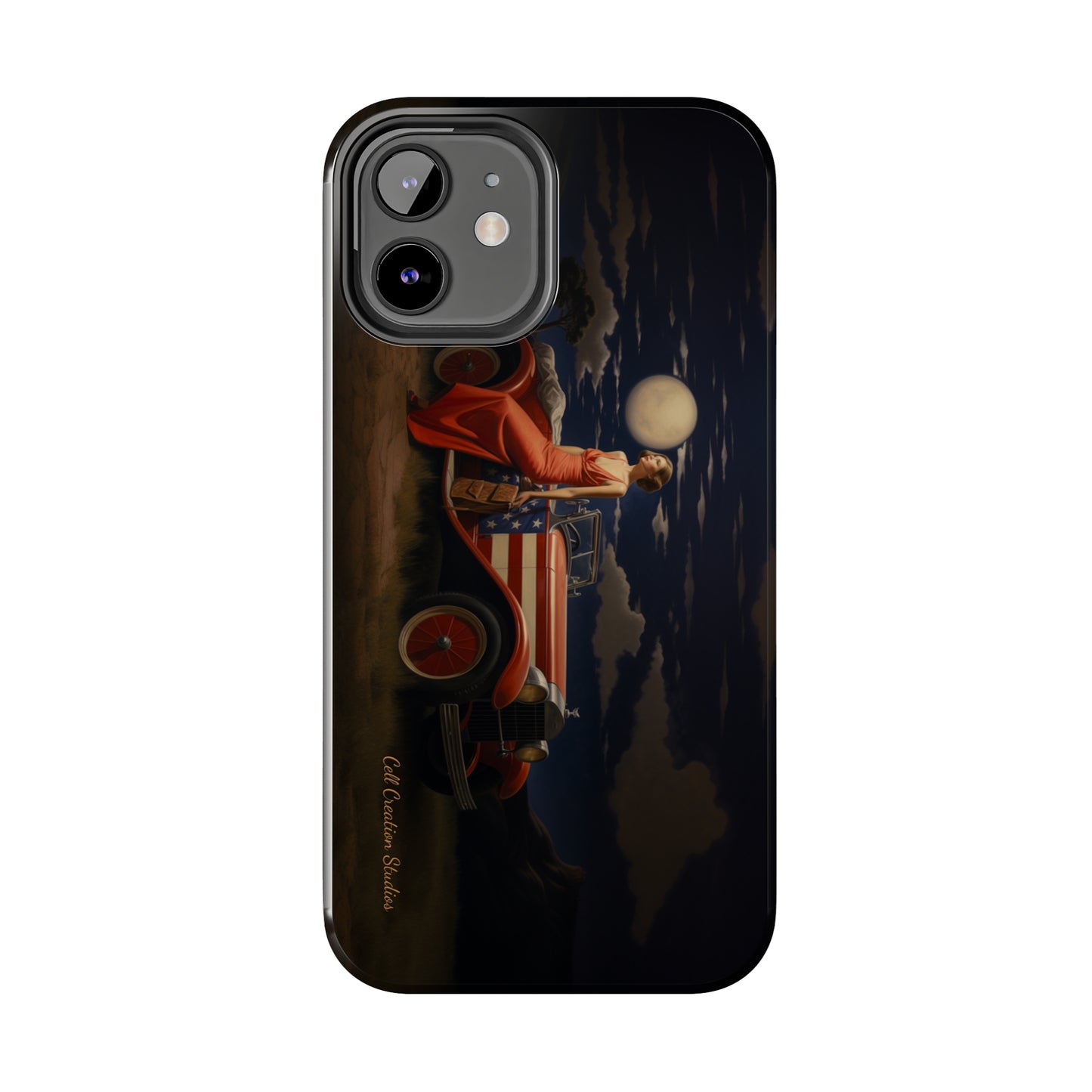 Introducing the "Desert Dreamer - 1920s Americana" Cell Phone Case – Embrace Nostalgic Elegance with Vintage Desert Charm -Tough Phone Cases