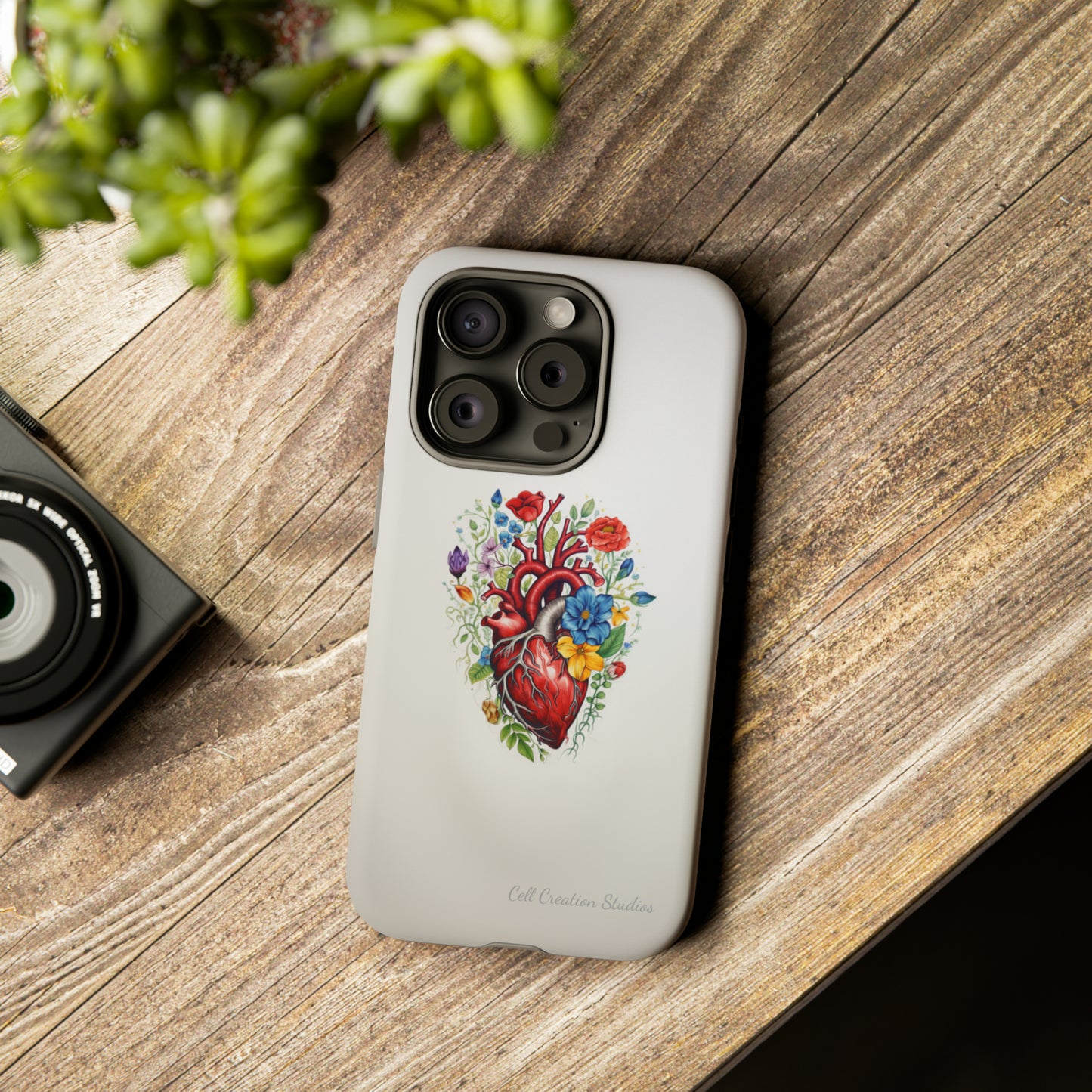 "Floral Heart Harmony" -Tough iPhone Cases