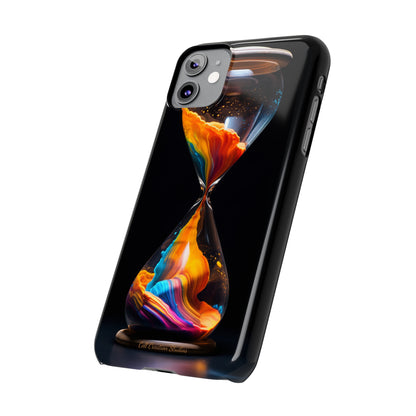 Introducing the "Vibrant Sands of Time" Cell Phone Case – Embrace the Beauty of Colorful Hourglass Design -Tough Cases