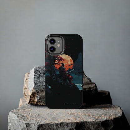 Introducing the "Moonlit Samurai Serenity" Cell Phone Case – Embrace Elegance and Strength -Tough Phone Cases