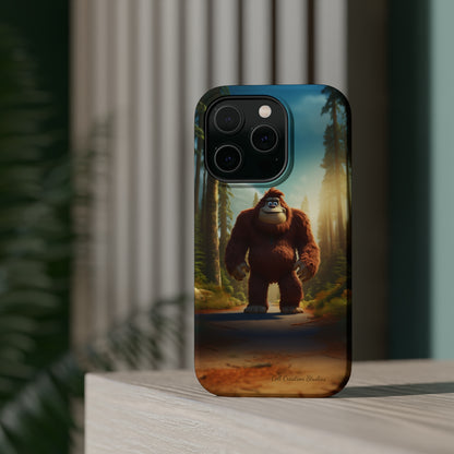 The "Trail Trekker" Bigfoot Cartoon Phone Case -MagSafe Tough Cases