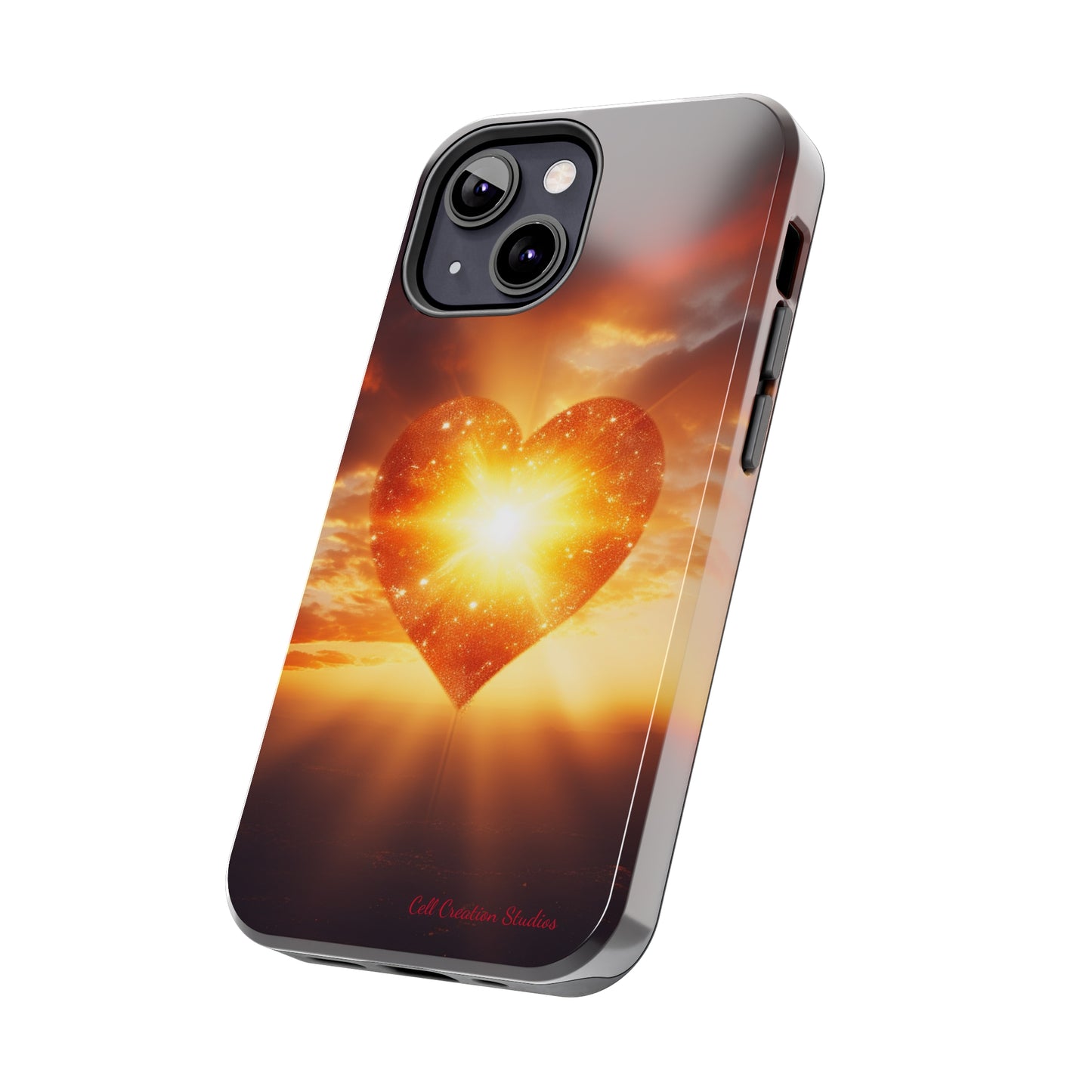 Introducing the "Sunlit Heart" Cell Phone Case – Embrace Love and Radiance -Tough Phone Cases