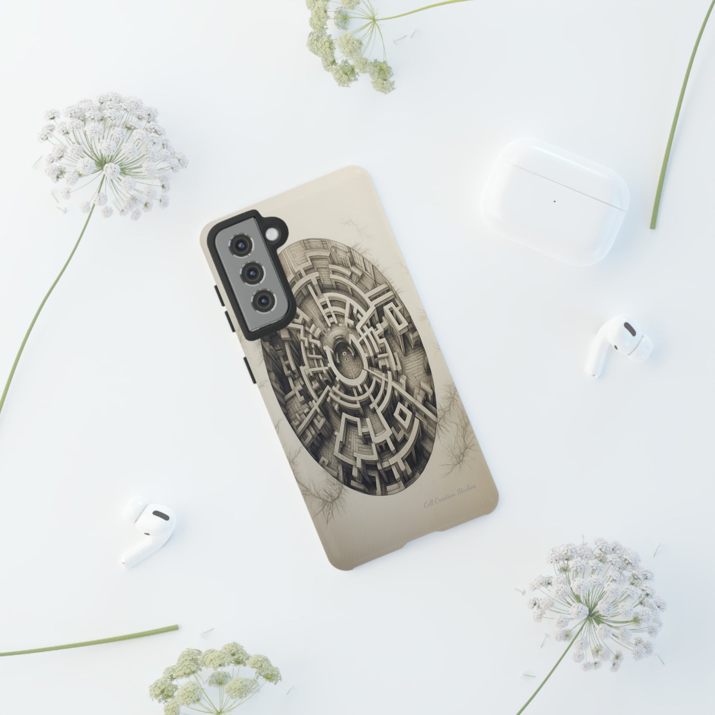 "Discover the Mystery: Maze-Inspired Cell Phone Case" -Tough Cases