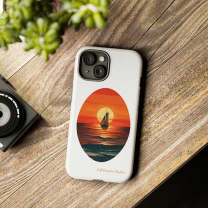 "Sailboat Sunset Serenity" -Tough iPhone Cases