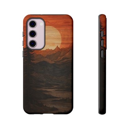 The "Sunset Mountains" Phone Case -Tough Cases