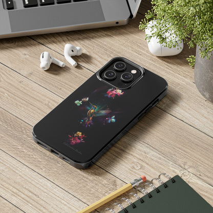 Introducing the "Floral Harmony Hummingbird" Cell Phone Case – Where Elegance Meets Nature -Tough Phone Cases