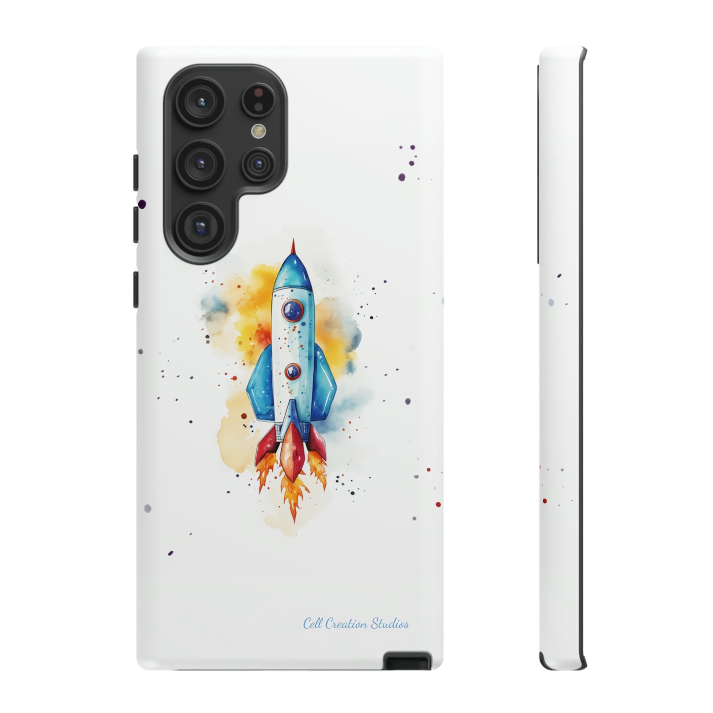 Introducing our "Cosmic Rocket" Cell Phone Case – Where Style Meets Adventure -Tough Cases