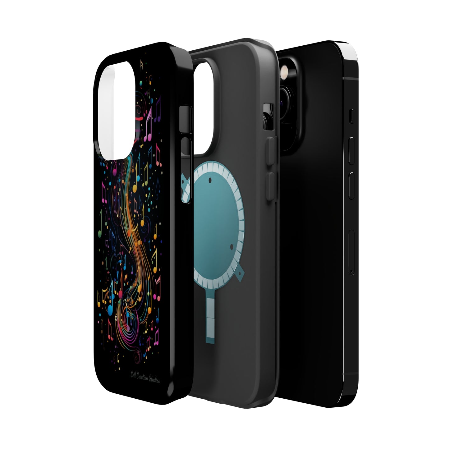 Elevate Your Style and Passion for Music with Our "Harmonious Notes" Cell Phone Case -MagSafe Tough Cases