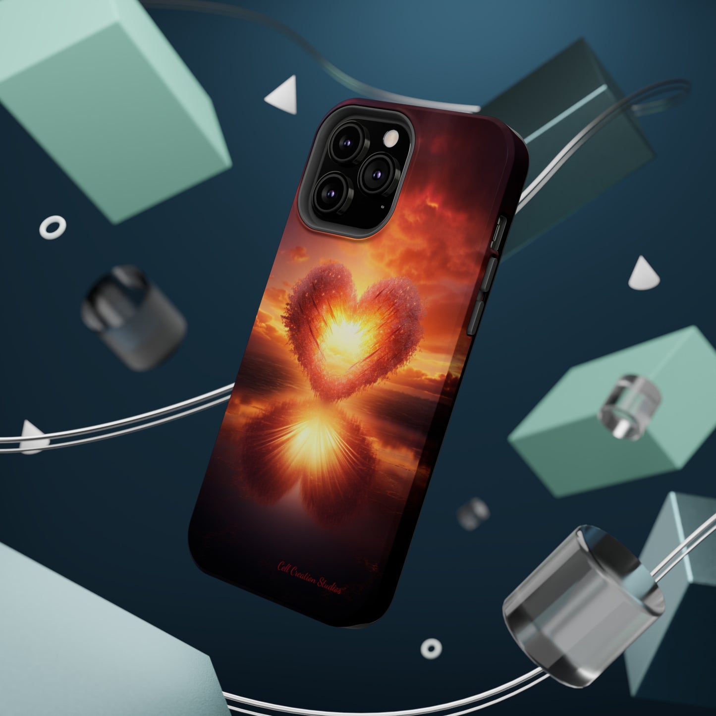 Introducing the "Sun-Kissed Heart" Cell Phone Case – Radiate Love and Light -MagSafe Tough Cases