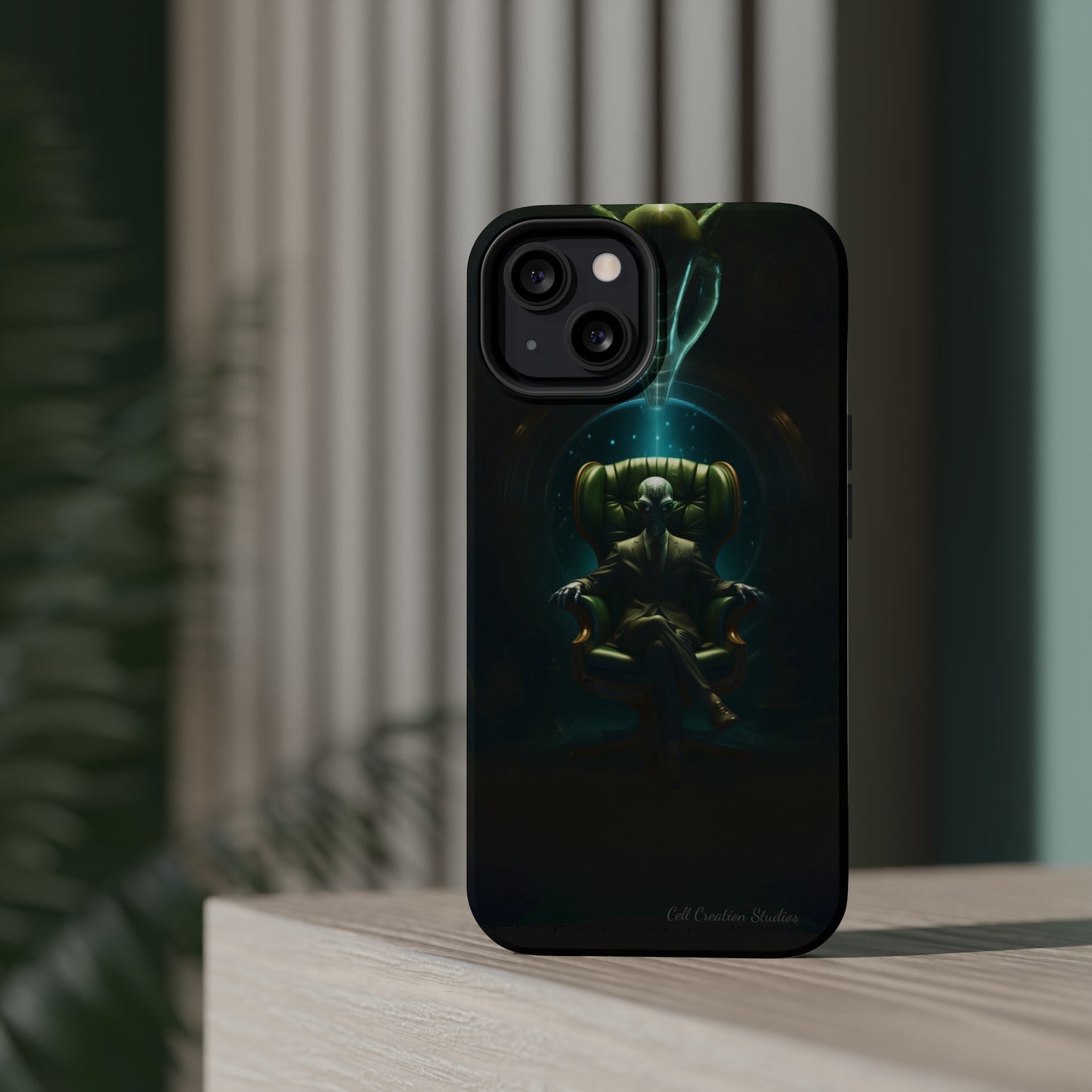 Introducing the "Galactic Advisor" Cell Phone Case - Embrace Alien Wisdom -MagSafe Tough Cases