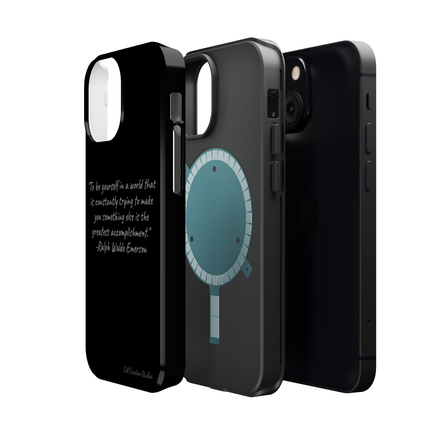 The "Embrace Your Authenticity" Ralph Waldo Emerson Quote Phone Case -MagSafe Tough Cases