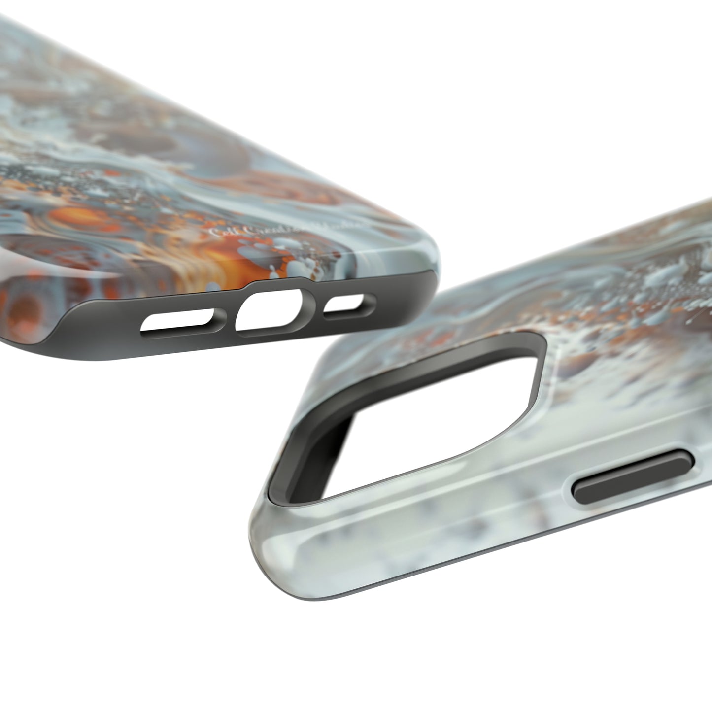 "3D Liquid Splash" -MagSafe Tough iPhone Cases